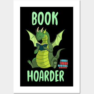 Book Hoarder Dragon Posters and Art